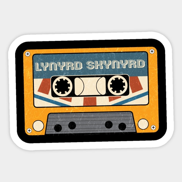 Cassette vintage Lynyrd Skynyrd Sticker by bardo_bardon